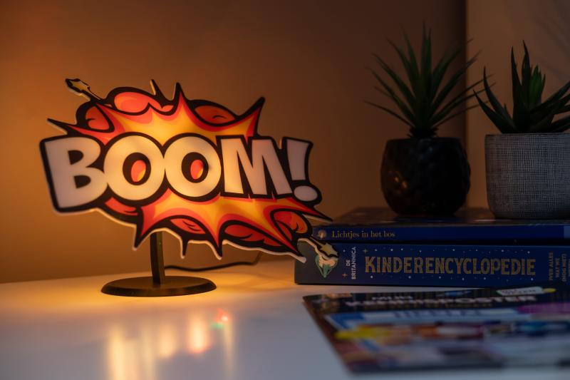 Boom explosion glow